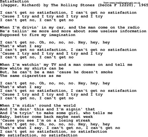 satisfaction lyrics